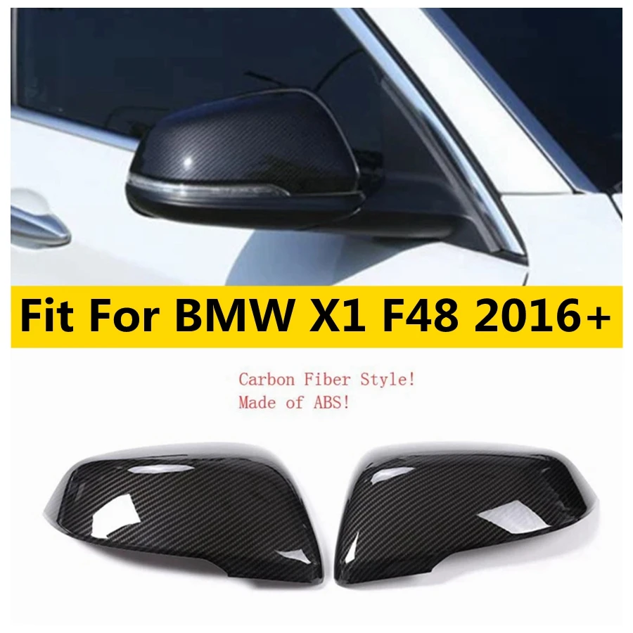 

Outside Door Rearview Mirror Protector Caps Cover Housing Trim Shell Fit For BMW X1 F48 2016 - 2021 Car Accessories