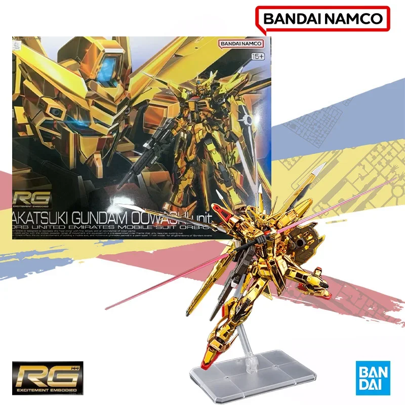 Bandai Original RG 1/144 ORB-01 AKATSUKI GUNDAM OOWASHI unit setAnime Action Figure Assembly Model Kit Toy Gift for Childern Kid