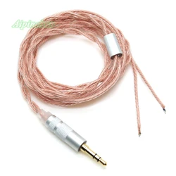 3.5mm 3-Pole Jack DIY Earphone Cable Headphone Repair Replacement Cord OCC Wire Thick Outer Diameter about 4.0mm