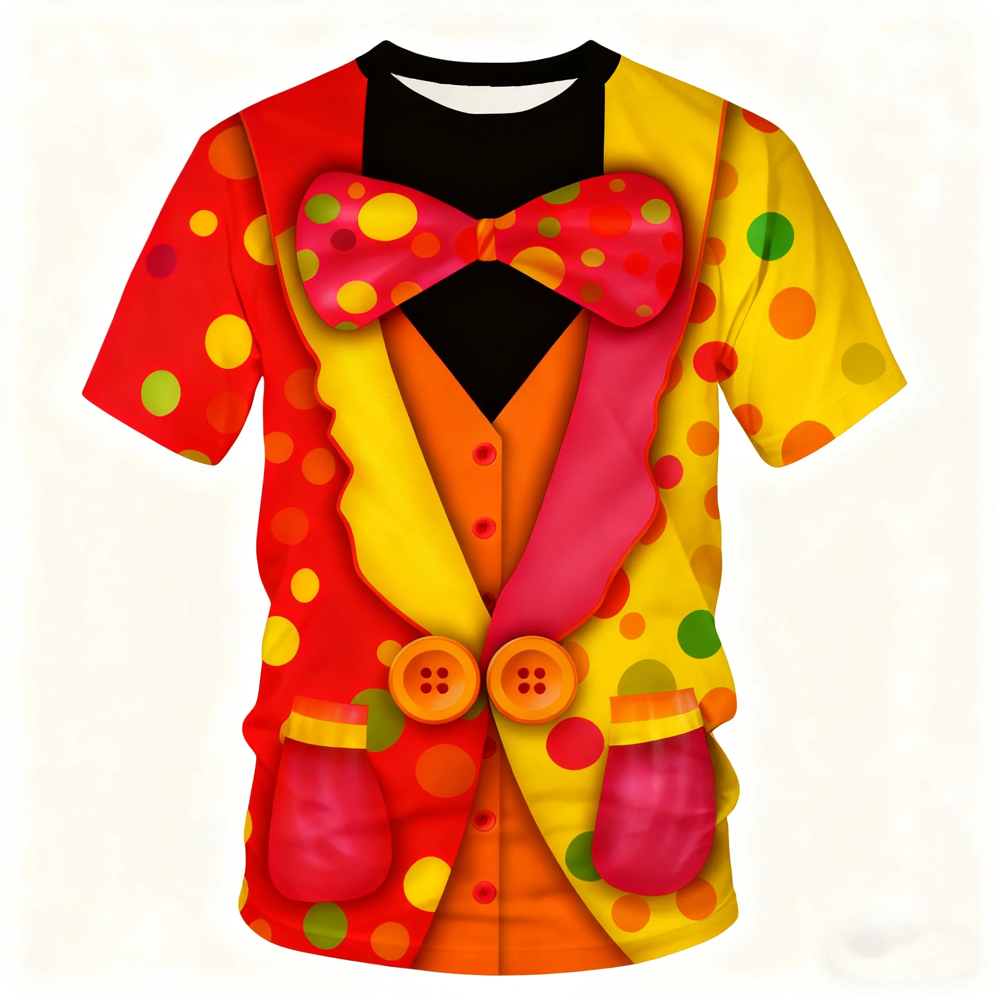 زي المهرج الكرنفالي للحفلات، مجموعة فساتين الجوكر المضحكة، ملابس المهرجانات الملونة للبالغين والأطفال، أزياء تنكرية