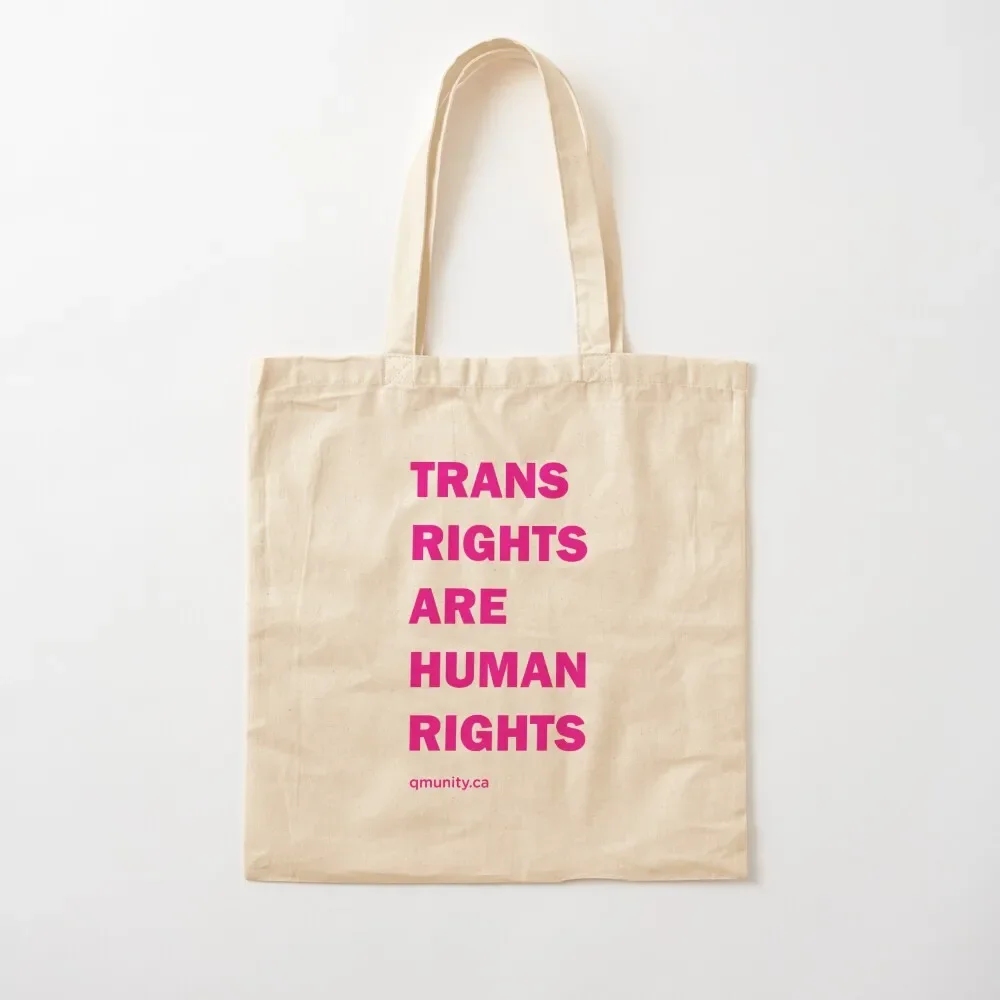 Trans Rights Tote Bag Women's shopping bag Customizable tote bag shopping Handbags