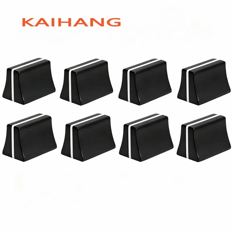 10PCS 4mm Hole Fader Knob Cap Plastic Slider Knob 19×12×13.5mm For Mixer Console Straight Slide Potentiometer Replacement Parts