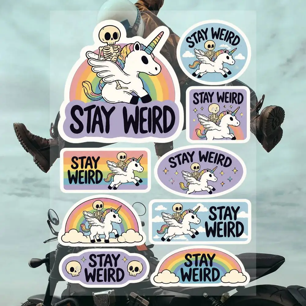 Stas-y Weird Cute Anime Stickers Waterproof Vinyl Decals For Laptop Phone Case Notebook Luggage