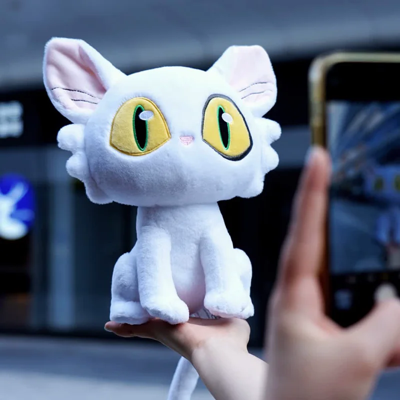 In Stock Suzume No Tojimari (Suzume) Daijin Plush Doll Soft Stuffed White Cat Toy Fan-Made Anime Merchandise