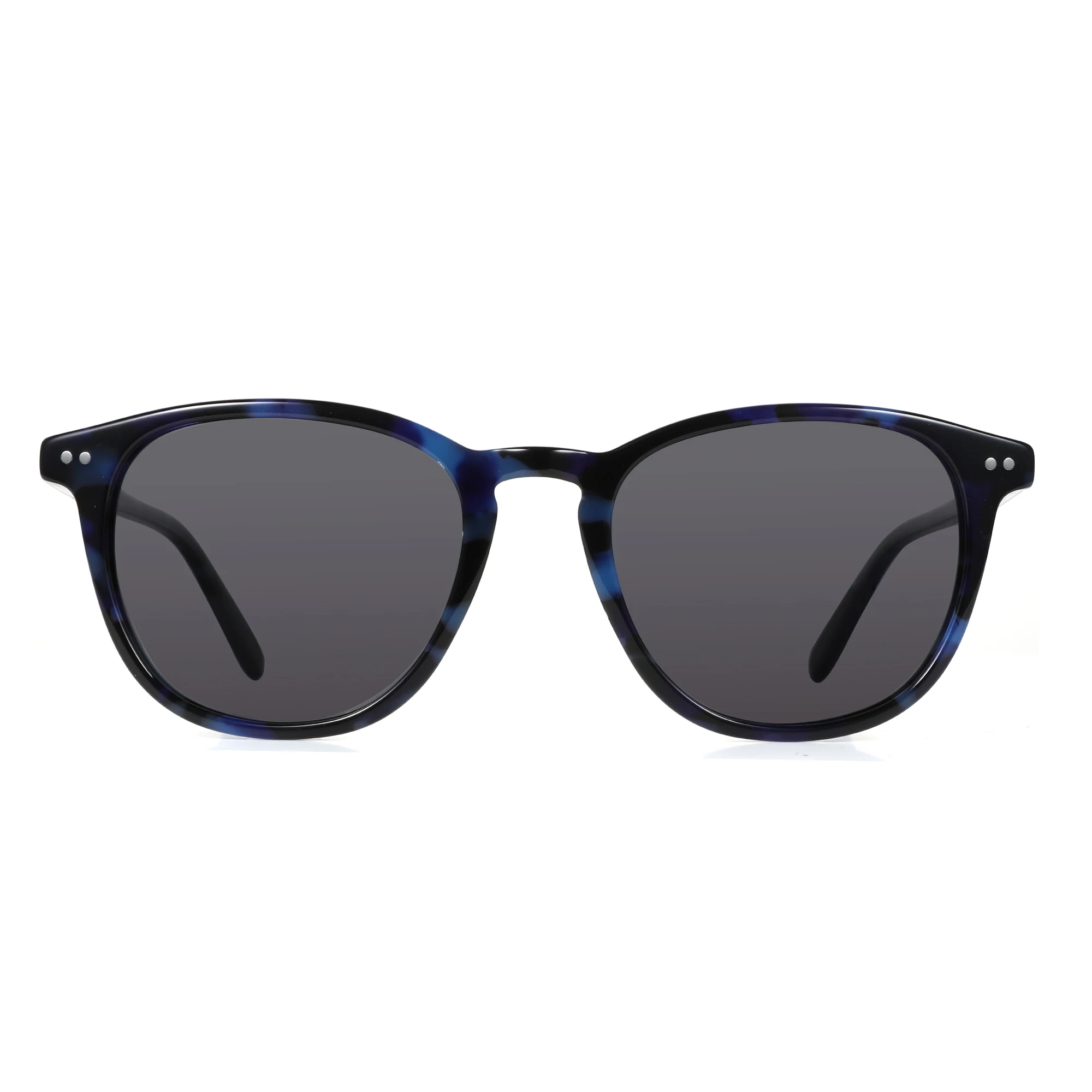 ZENOTTIC 2025, modische, quadratische, polarisierte Sonnenbrille, handgefertigte Acetat-Sonnenbrille mit Federbein, modischer runder Schirm für Männer und Frauen – Detail 18