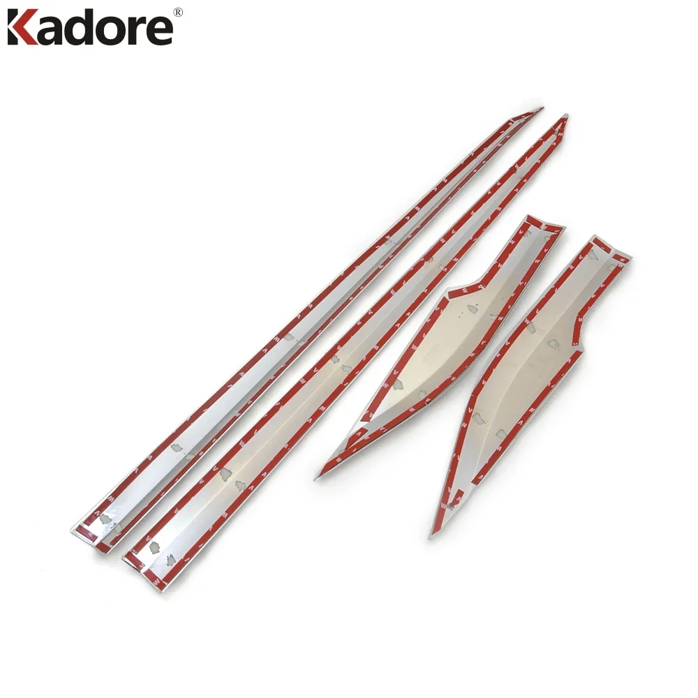 Side Door Body Moulding Line Strips Cover Trim Chrome Car Exterior Accessories For Toyota CHR C-HR 2016 2017 2018 2019-2022