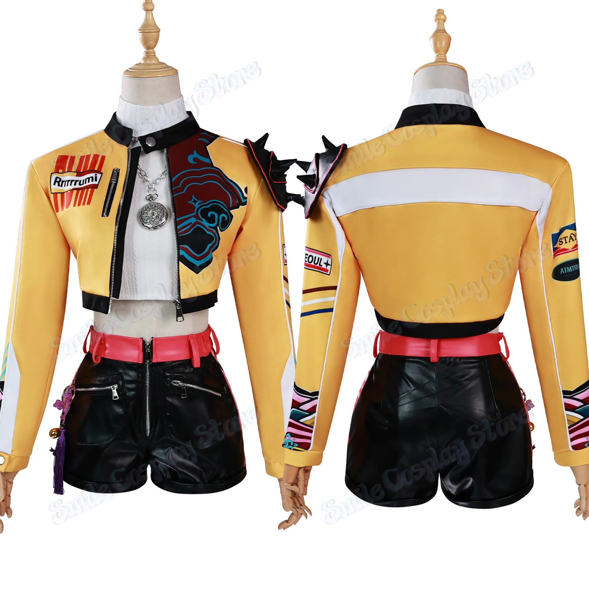 アニメ映画 KPOP 悪魔ハンターズゾーイルミミラコスプレ衣装ハロウィンカーニバルパーティーロールプレイ制服小道具スーツ