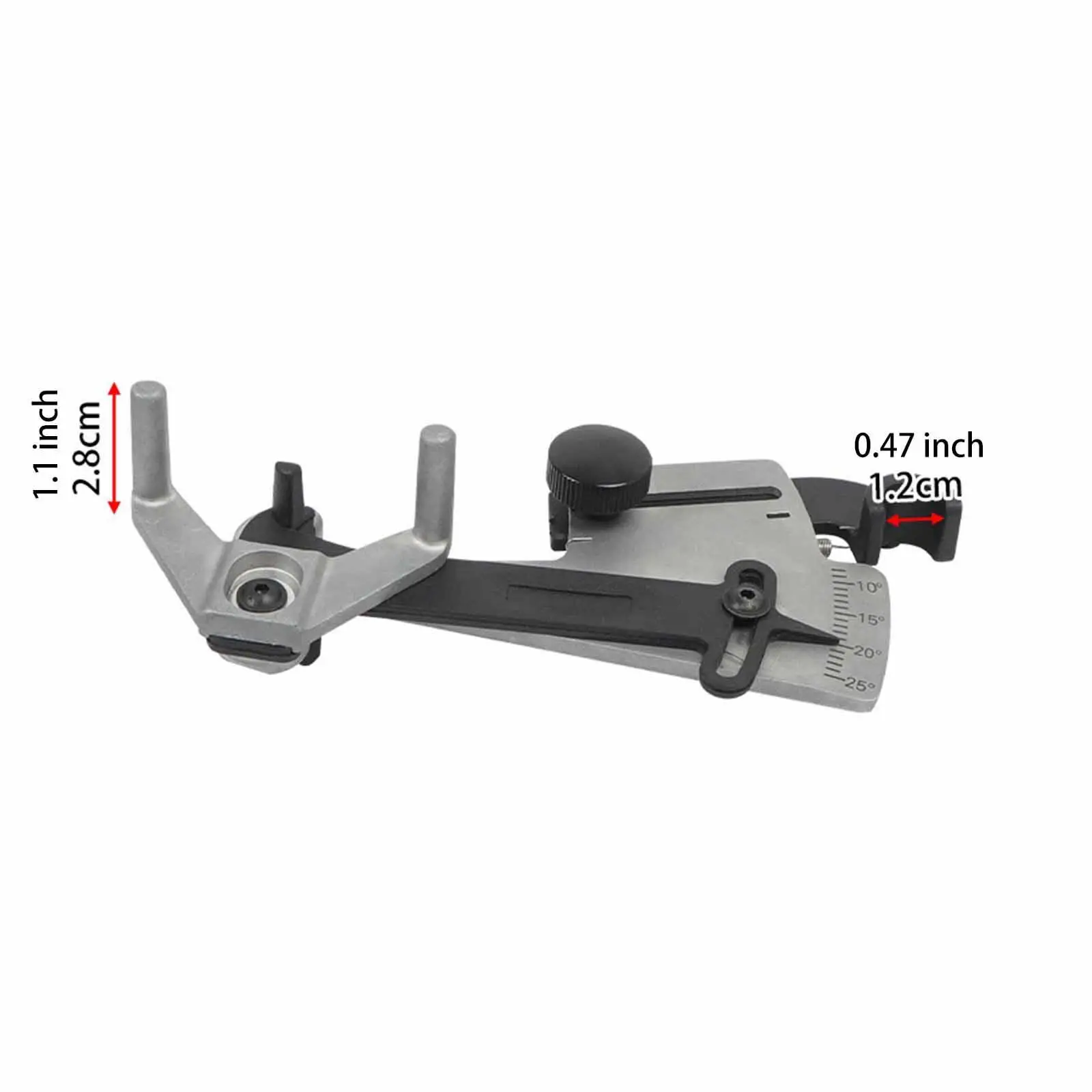 Precision Sharpening Angle Adjustment Tool Black Silver Knife Sharpener Blade Grinding Supplies for Home and Culinary