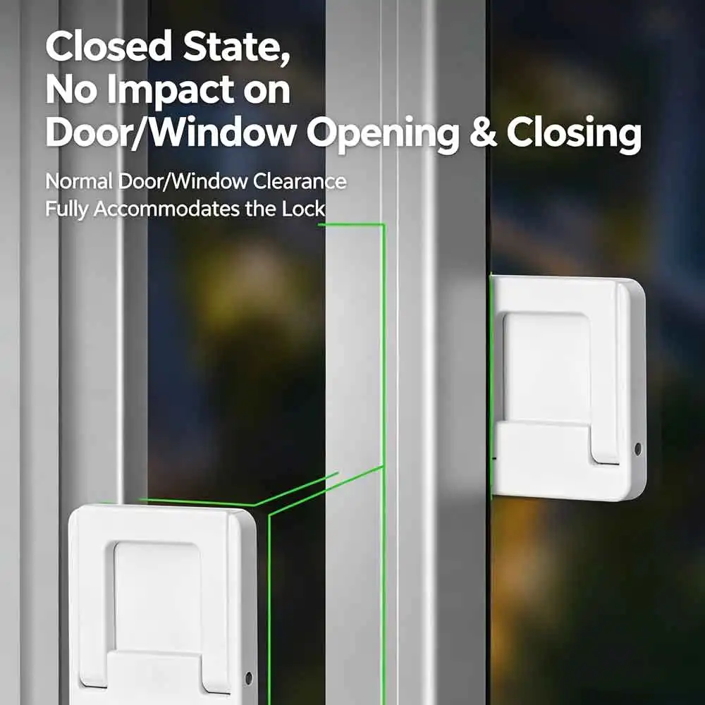 vvocci Child Safety Door Lock Adjustable Sliding Window Limiter Stopper Falling Prevention Locks Security Protection Universal