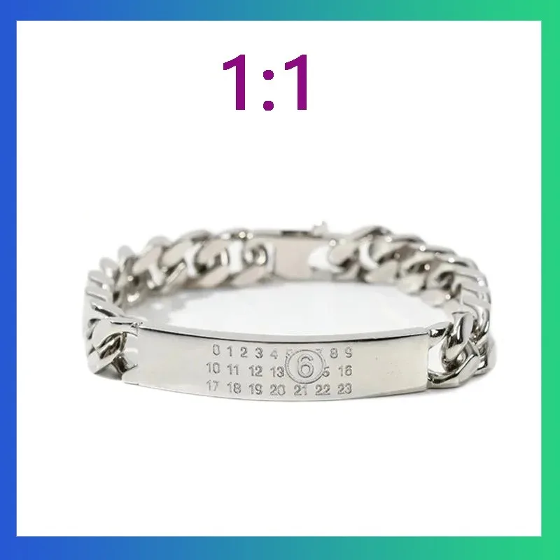 Must Enter Sterling Silber Armband, Unisex-Halskette im digitalen Stil