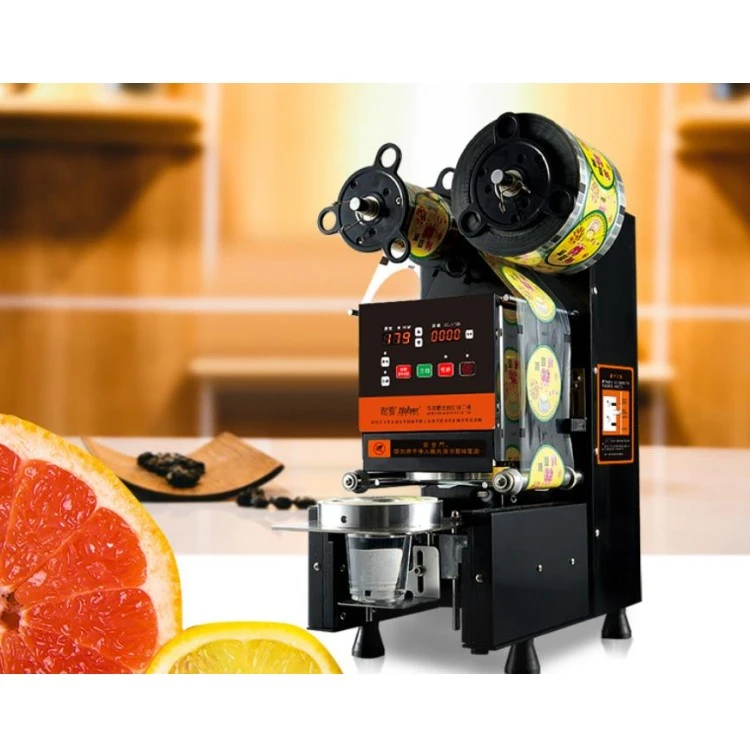 Cheap Products Seal Machinery Milk Tea Cup Plastic Cup Sealing Machine Fully Automatic boba sealer machine