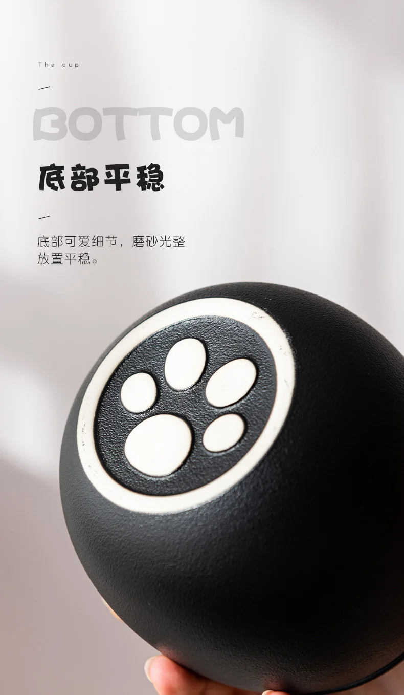 Pet Dog Urn Ashes, Panda Dog Shape Memorial Cremation Urns, Handcrafted Black, Funeral Dog Urn, 170ml, 400ml