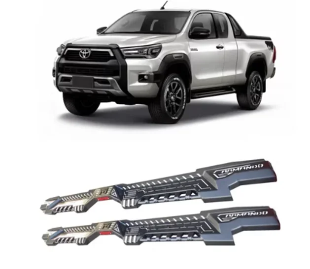 

New！ For Toyota Hilux Revo Rocco 2016 2017 2018 2019 2020 2021 2022 2023 Aluminum Alloy Car Running Board Side Step Bar Guard P