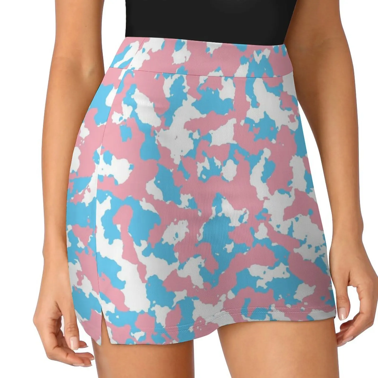 Camo colours for the trans community Mini Skirt Women's skirt Women's summer skirt