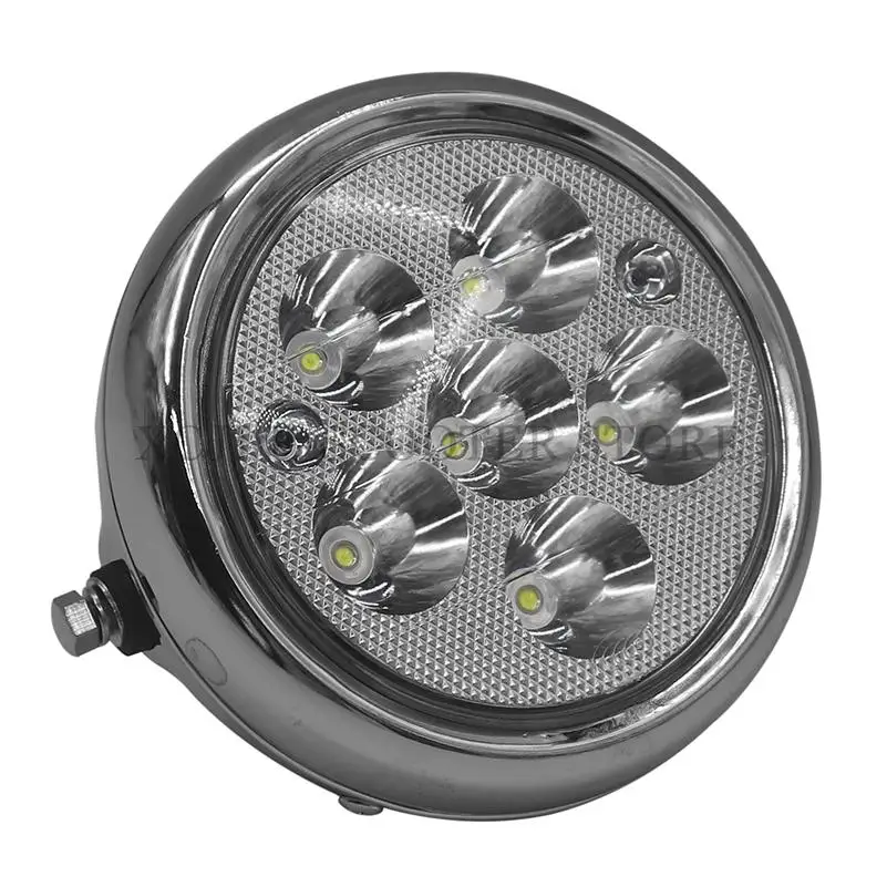 12V-80V 6 Beads LED Round Headlight 5 Inch  Circular Lamp for Citycoco Electric Scooter Accessories