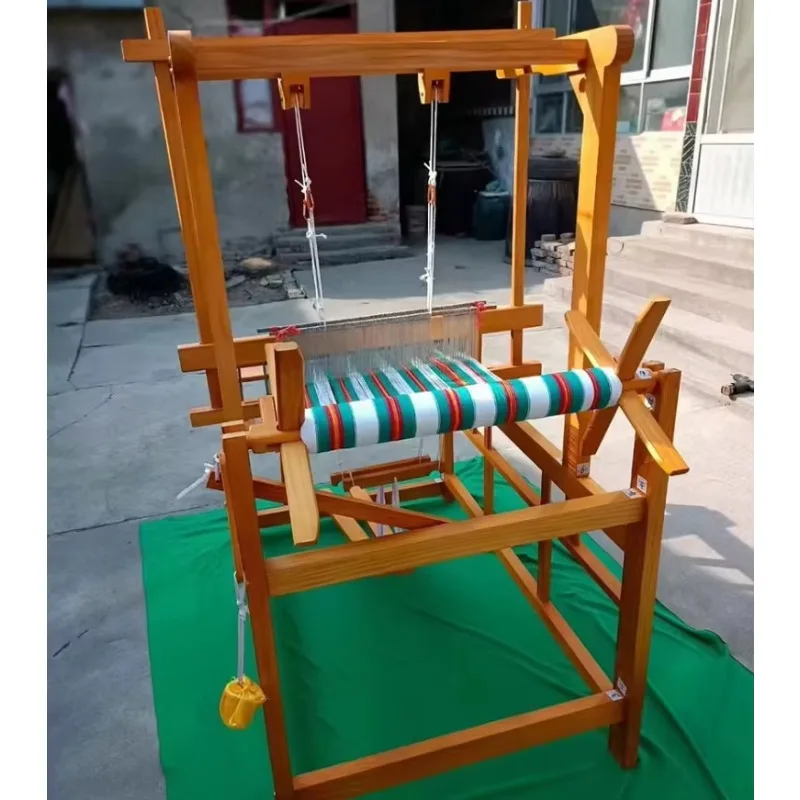 Cost-effective natural wood rigid hedged fittings hand loom loom