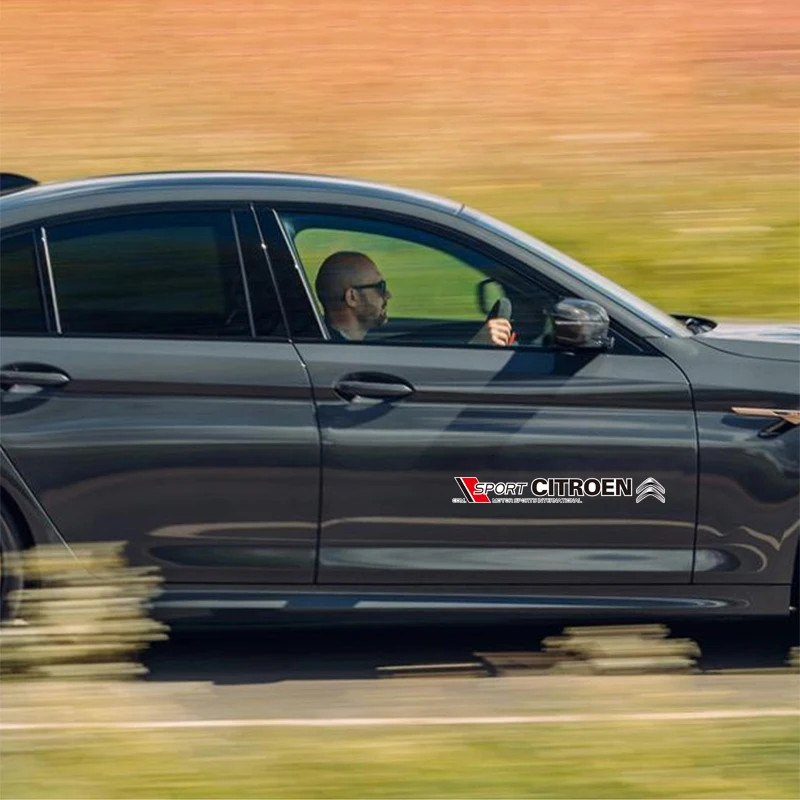 Sport Decalcomanie Porta Auto Decorazione Adesivi Accessori Per Citroen C1 DS3 C2 C3 Vts C4 Saxo C4L C5 C6 C8 Xsara C3-XR Picasso
