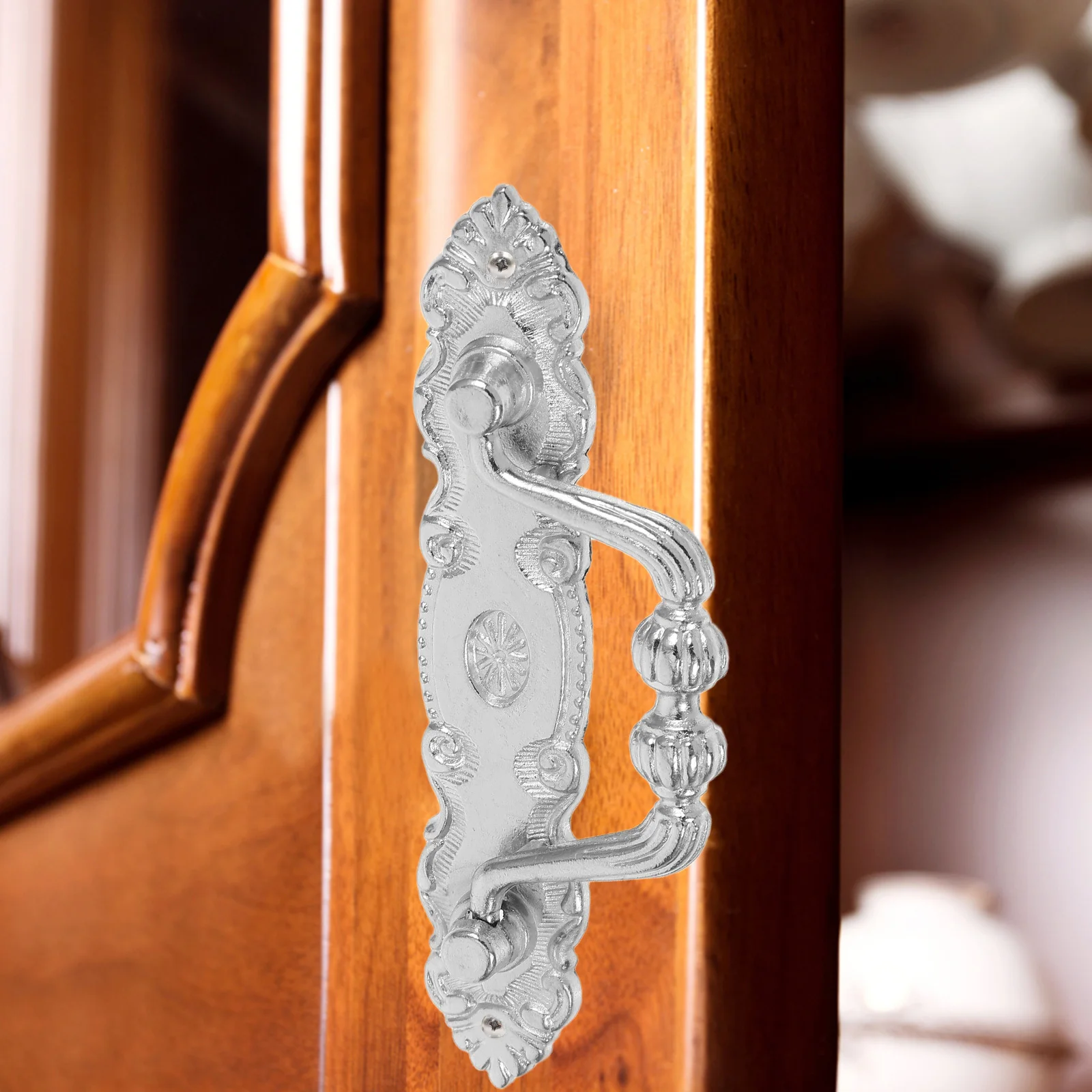 4 Buah Gagang Laci Vintage dari Paduan Seng untuk Pintu Kabinet, Laci Lemari, Perangkat Keras Dekoratif Rustic, Gagang Lemari