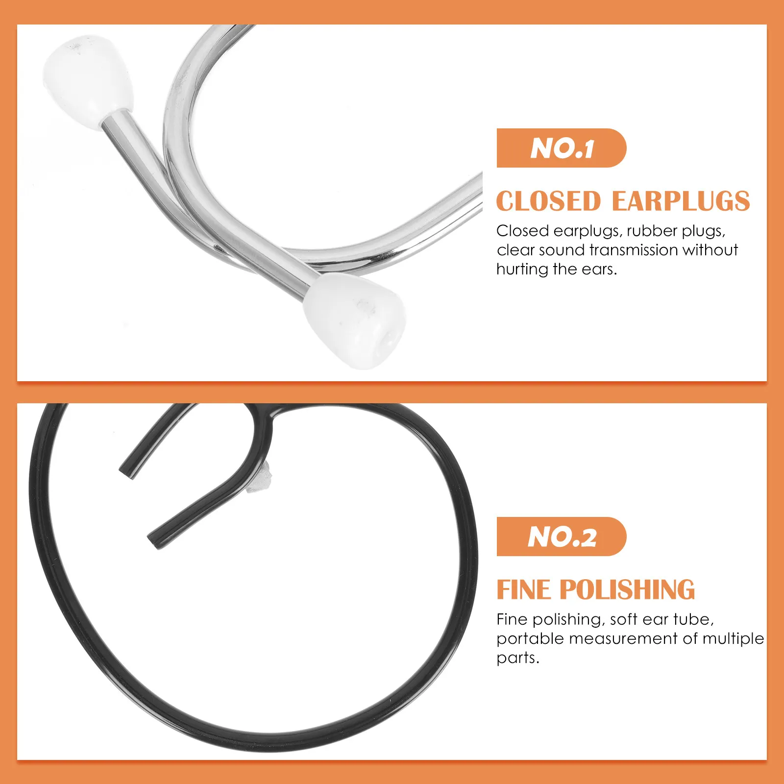 Dual Purpose Veterinary Stethoscope Stainless Steel Animal Use Livestock Stethoscope for Cattle Sheep Pig Cow Veterinary