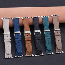 Leather Strap for Apple Watch Band 44mm 49mm 45mm 46mm 42mm 40mm 41mm soft Bracelet correa IWatch Series Ultra 10-9-8-7-6-5-4-SE