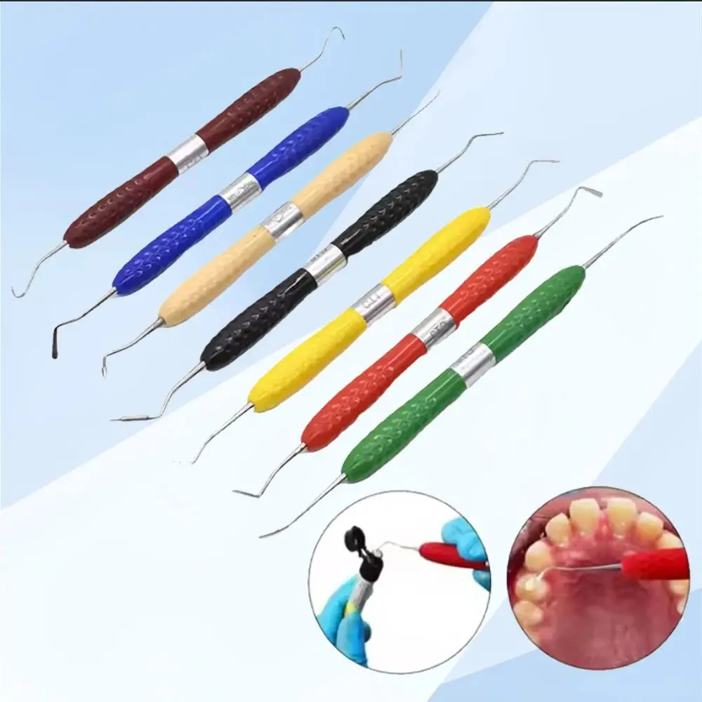 

Dental Tools Resin Filler Aesthetic Restoration Knife with Silicone Handle Composite Filling Repair Spatula Equipment Set