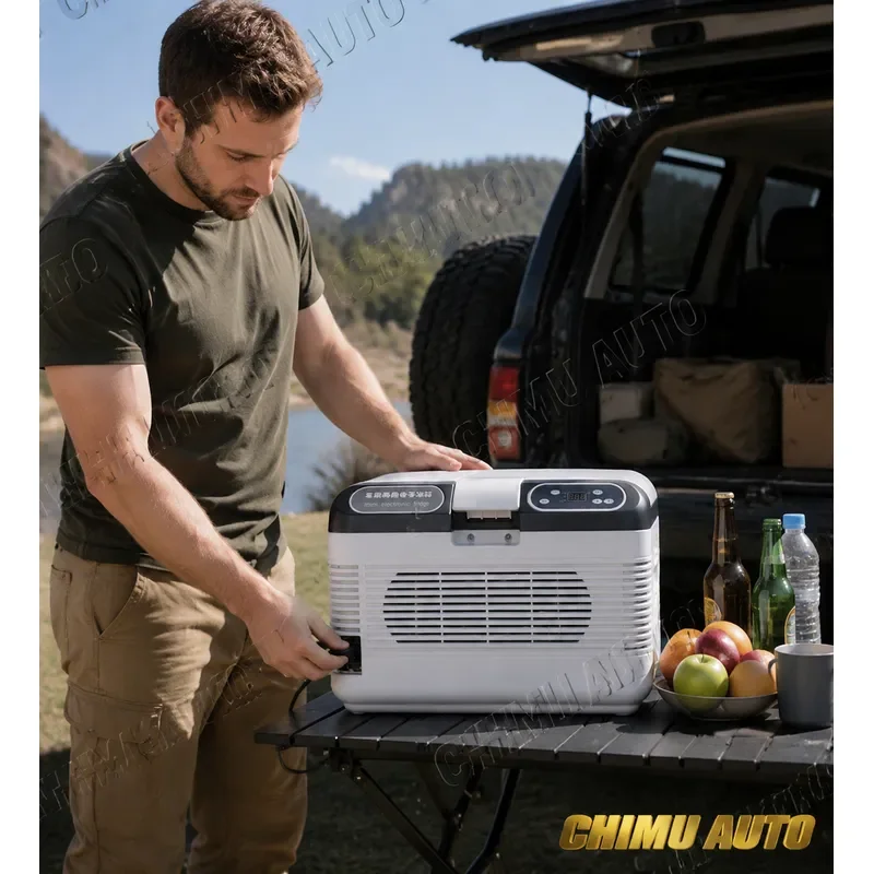 【CHIMU AUTO】12V 24V 110V 220V Portable Car Cooler Box Compressor Chiller for Truck RV Camping Travel Ice Box