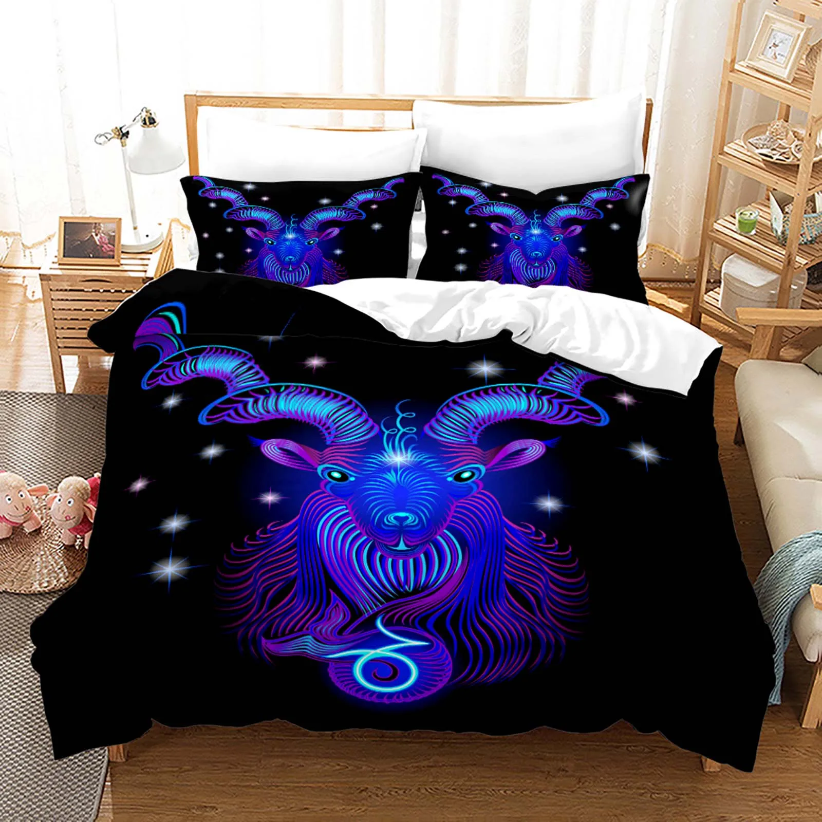 Constellation Bedding Sets 2022 Duvet Cover Bedding Set King Queen Bed Linen With Pillowcase Bedclothes Fashion Home Textile