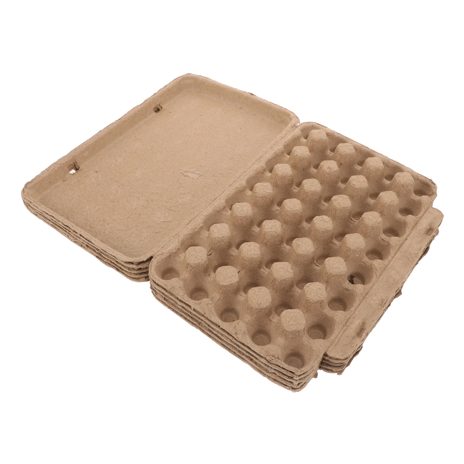 5 Pcs Quail Egg Box Storage Supply Desktop Holder Paper Eggs Tray for Fridge Blank Package Kitchen Accessory Pulp Travel