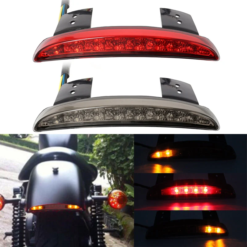 

Motorcycle Accessories Modification XL883 1200 LED Rear Tail Lights Brake Tail Lights Brake Lights With Turn Signal Five Wire