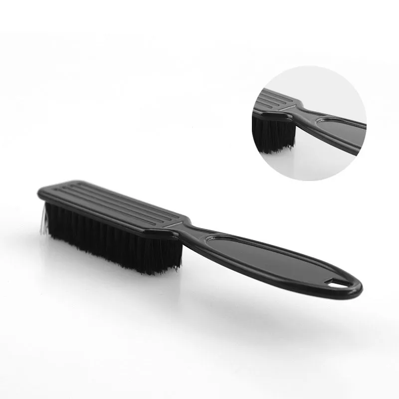 Professional Men\'S Shave Beard Brush Plastic Handle Hairdressing Soft Hair Cleaning Brush Oil Head Shape Carving Cleaning Tool