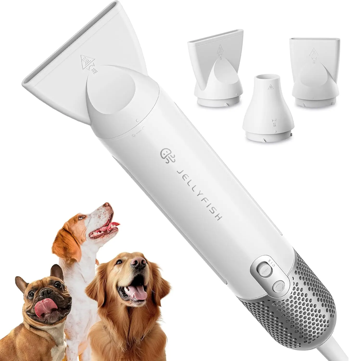 Dryer for Pet Grooming,Handheld 1.21lb Lightweight Dog Hair Dryer 2 Speeds 4 Temp,Portable High Velocity Dog Blow Dryer for Trav