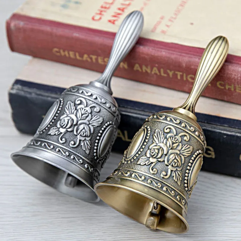 Sino de casamento para treinamento de animais de estimação, sinos retrô de bronze, serviço de metal, chamada para restaurante, bar, jingle, igreja, escola, sala de aula