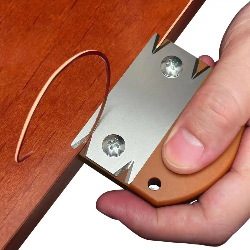 Stainless Steel Blade Trimmer Wood Edge Banding Trimmer Cutter with Stainless Steel Blade Wooden Handle for Woodworking