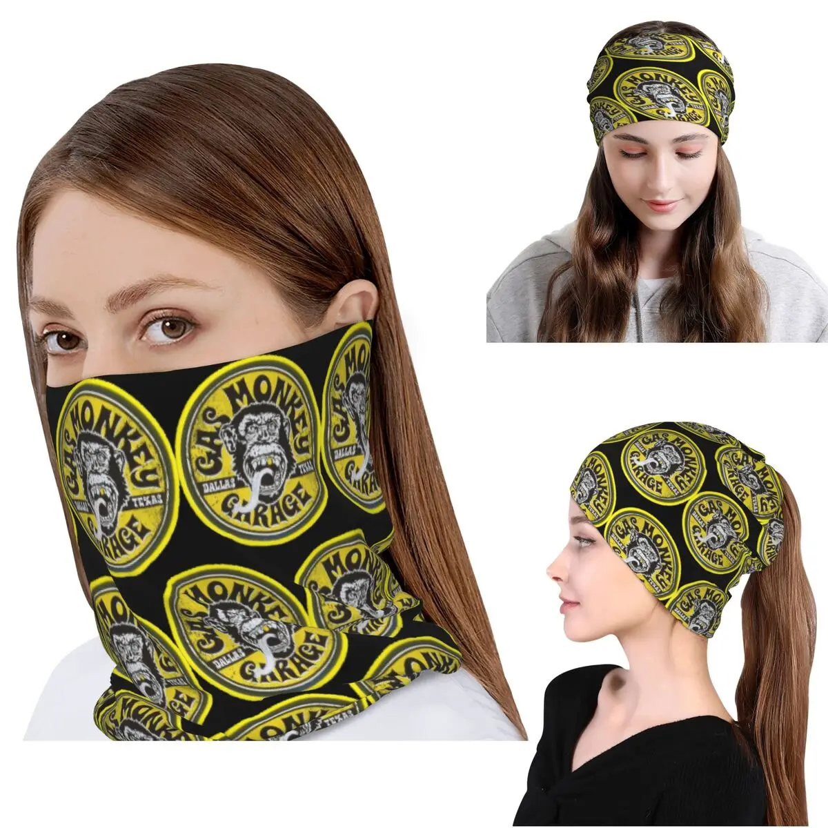 

Gas Monkeys Garage Bandana Neck Cover Mask Scarf Multi-use Face Mask Beanies Hat for Men Women Adult All Season