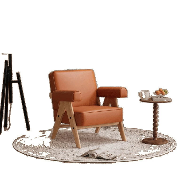 

Modern American lounge chair Living room sitting area Reception office Small sofa Cafe single