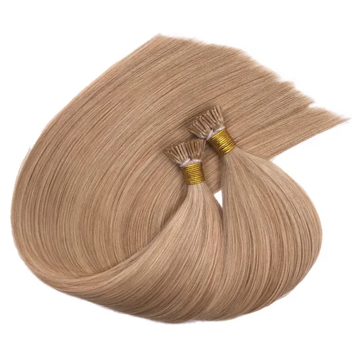 Imagen 2 del producto Extensiones de cabello humano liso, pelo Natural Fushion, personalizado, queratina, Color ombré
