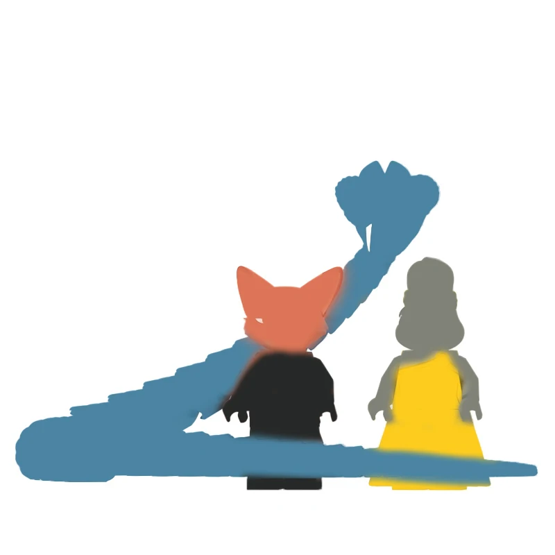 مكعبات بناء على شكل أرنب وثعلب وثعبان، سلسلة أفلام أنمي، لعبة تجميع حيوانات صغيرة الحجم، هدايا للأطفال في العطلات