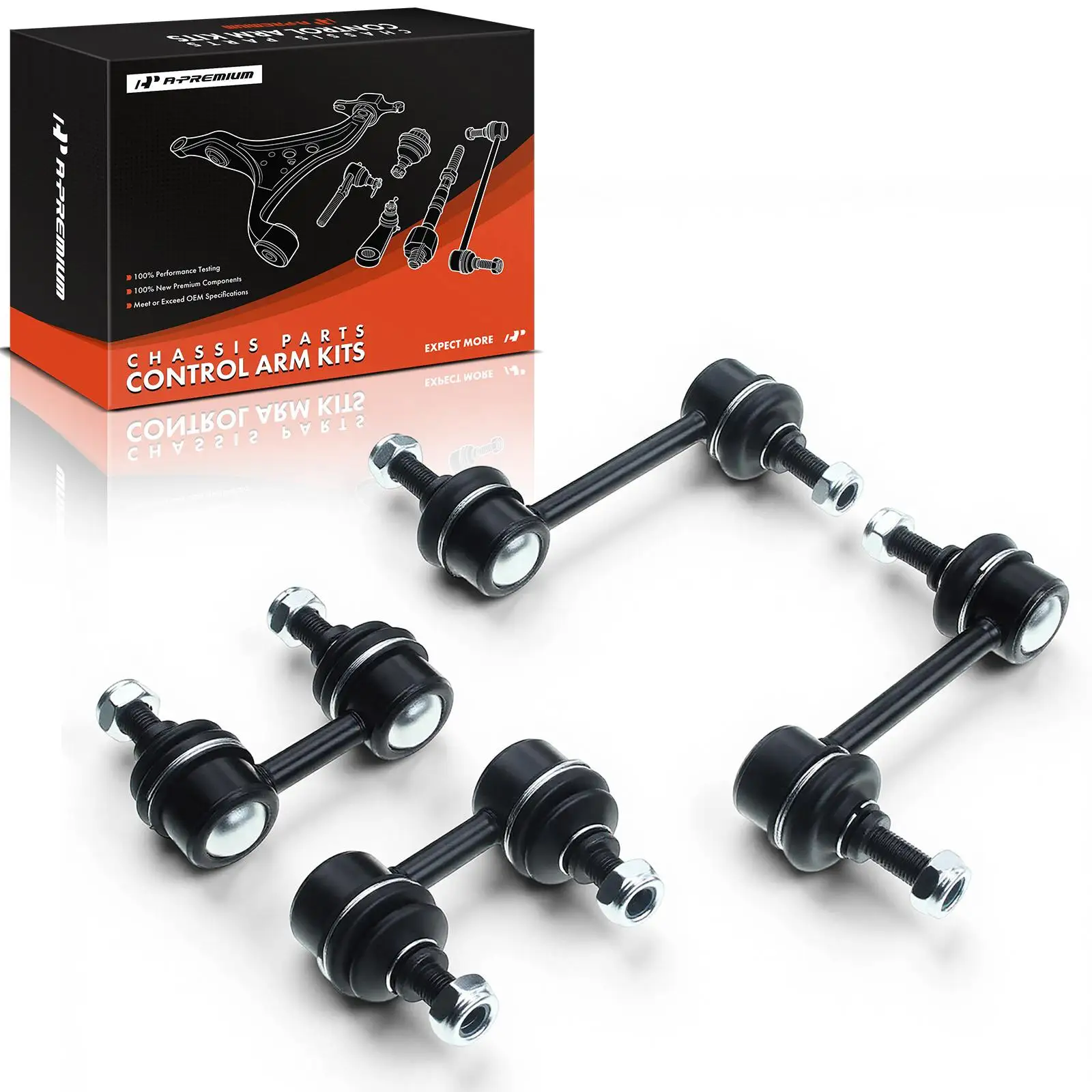A-Premium 4x Front & Rear Stabilizer Bar Link for Toyota Corolla 1993-2002 Celica 1994-1999 Chevrolet Prizm 1998-2002