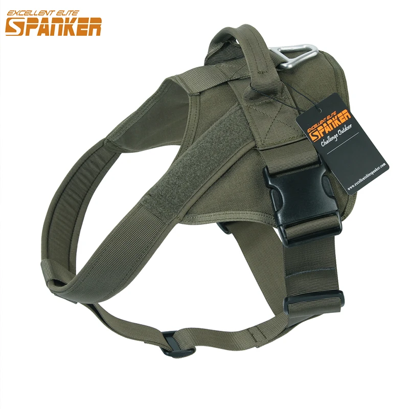 EXCELLENT ELITE SPANKER Tactical Dog Training Vest Dog Clothes Molle Pet Vest Harness Training Dog Harness Hunting Accessories