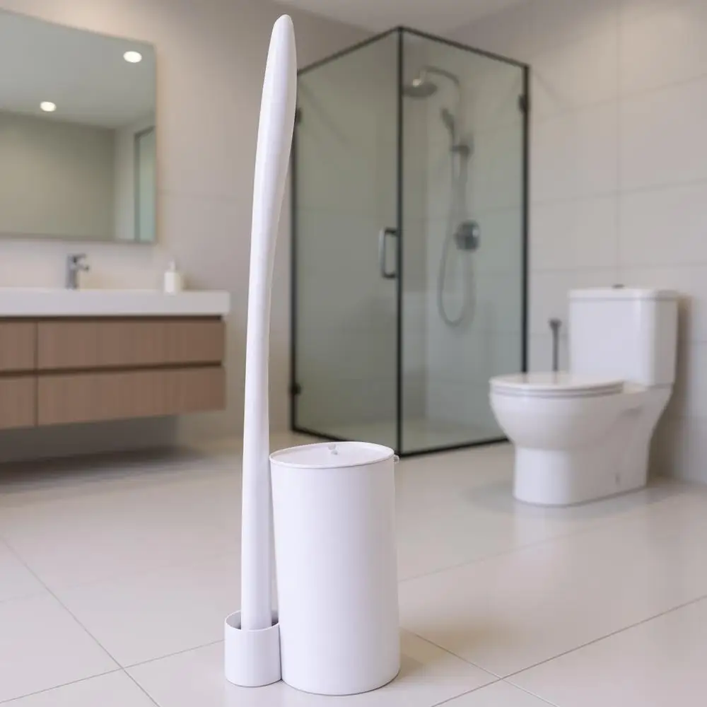 

Disposable Toilet Brush Holder Set with 24 Refills