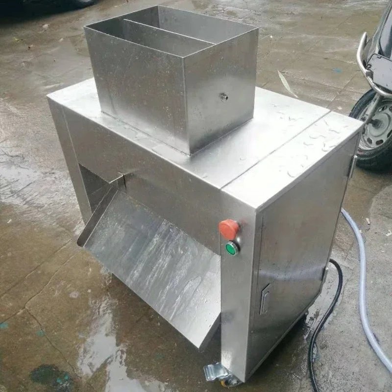 Slightly frozen pig, beef, sheep, chicken, duck and goose dicing machine