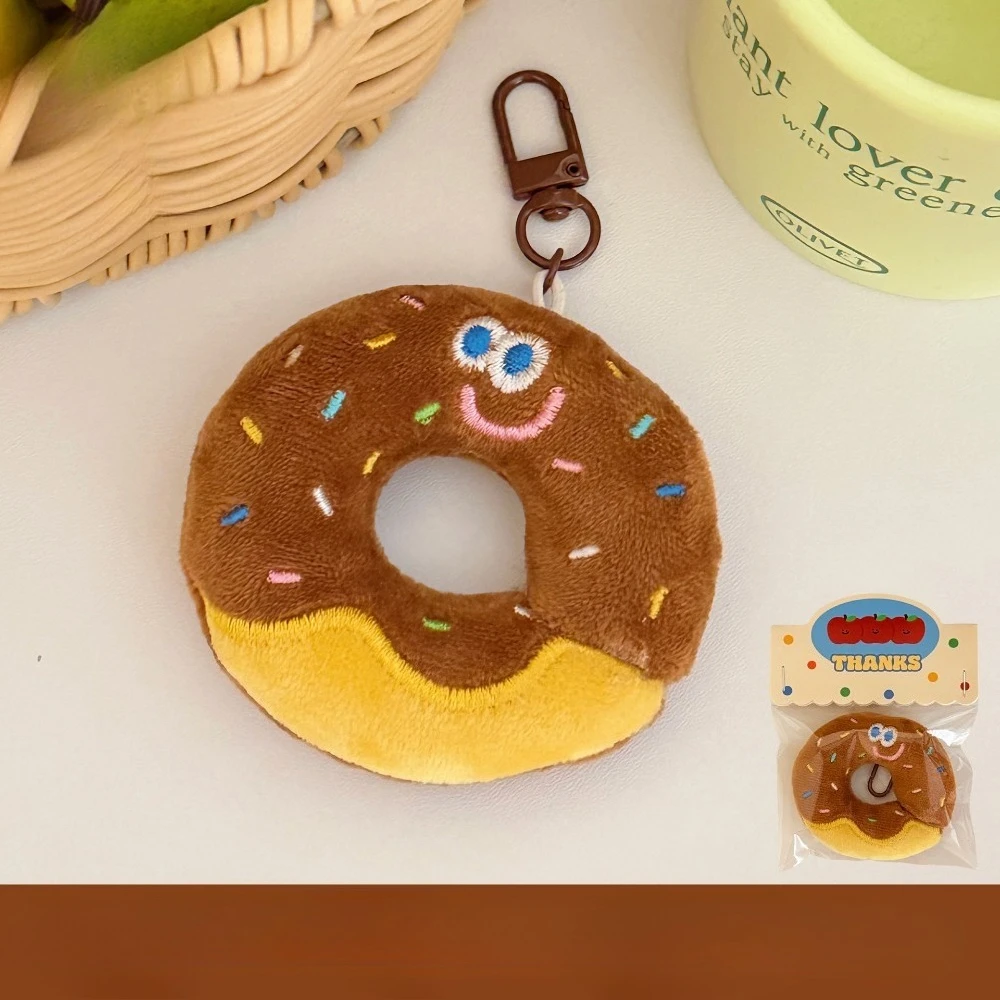 Cartoon Donut Pendant for Girl Heart Keychain Backpack Decoration