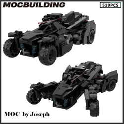 Moc Building Block Batmobile Model Black Supercar Hero's Car Armored Vehicle DIY Assembly Bricks Toys Birthday Gifts Present