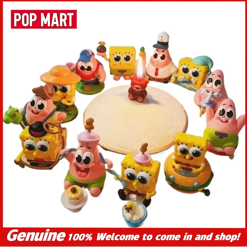 

In Stock Genuine Pop Mart Spongebob Squarepants Good Friends Series Figurine Blind Box Toy Desktop Decoration Birthday Gift