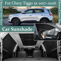 Car Sun Visor For Chery Tiggo 5x 3 4 Pro DR 4.0 2017~2026 Anti-UV Protector Shield Window Sunshades Windshields Auto Accessoires