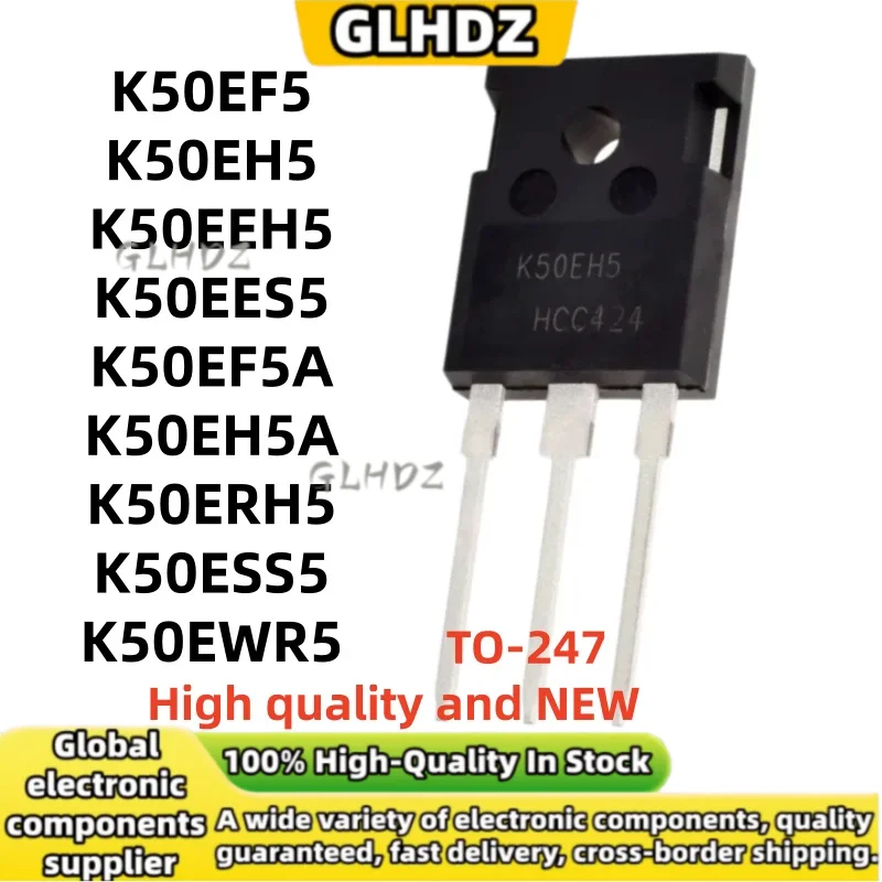 5Pcs Brand new K50EF5 K50EH5 K50EEH5 K50EES5 K50EF5A K50EH5A K50ERH5 K50ESS5 K50EWR5 TO-247 In stock