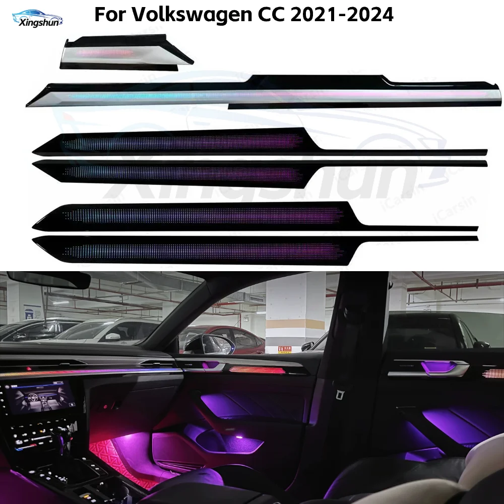 

Upgrade Full Set Symphony Car Interior Ambient LED Lighting for Volkswagen Arteon 2021-2024 Strip Accessories Decoration