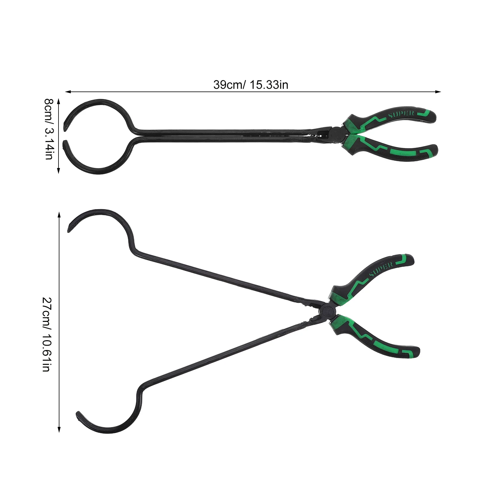 ملقط لصب المعادن صنع المجوهرات أداة فرن صهر بوتقة ملقط بوتقة تونغ المشابك مجموعة الملحقات