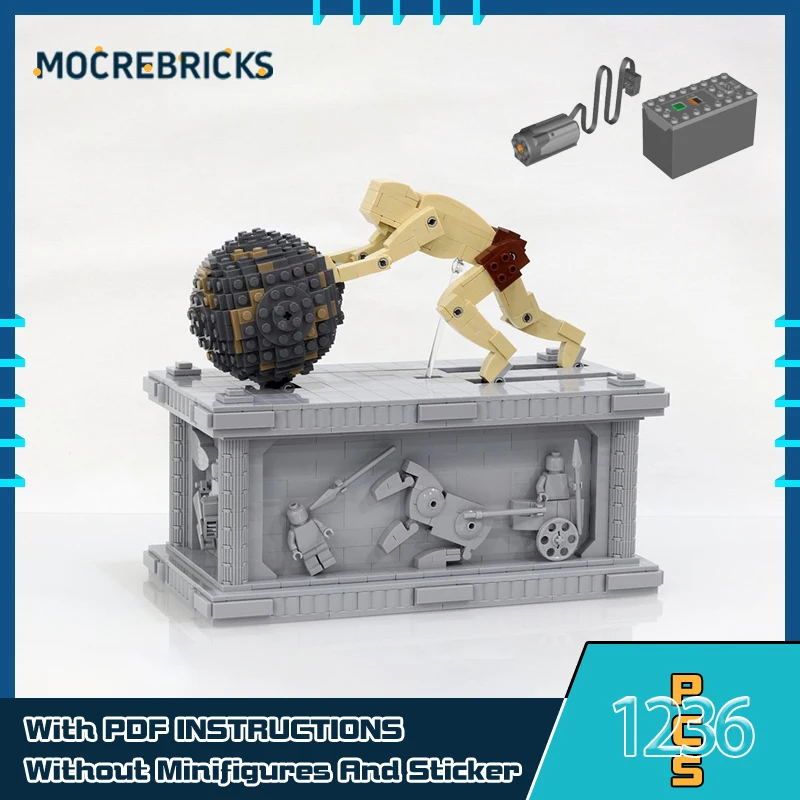 

Motor Sisyphus Automata Kinetic Sculpture Model MOC Building Blocks Technology Bricks Puzzle Toys Xmas Gifts