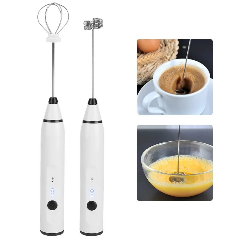 Small Electric Whisk Handheld Mini Foamer For Coffee Latte Hot Chocolate USB Charging